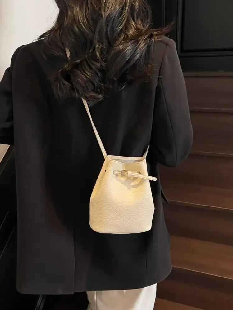 PU leather Bucket Bag