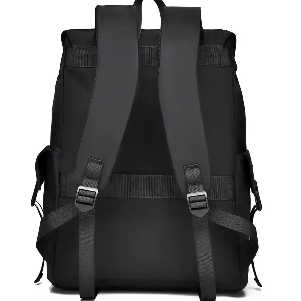 PU Leather Multi-Pockets Adjustable Strap Backpack Bag