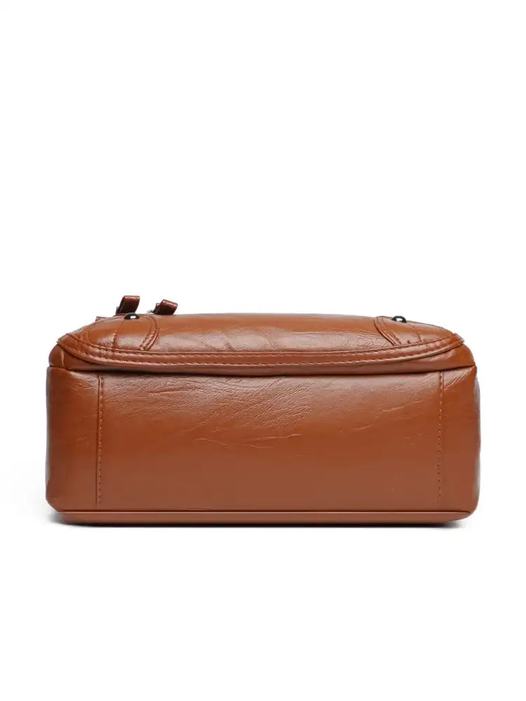 PU Leather Multi Pockets Shoulder Bag