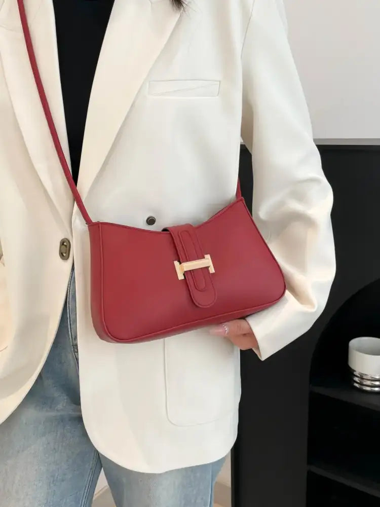 PU Leather Shoulder Bag
