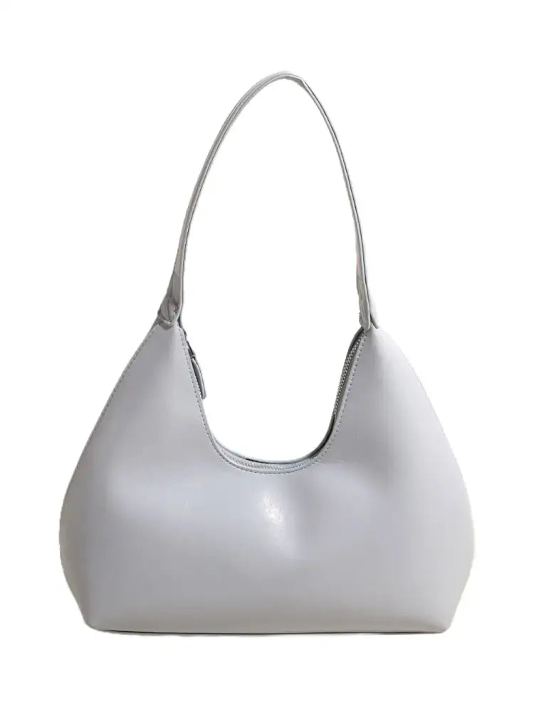 PU Leather Shoulder Bag with Zip