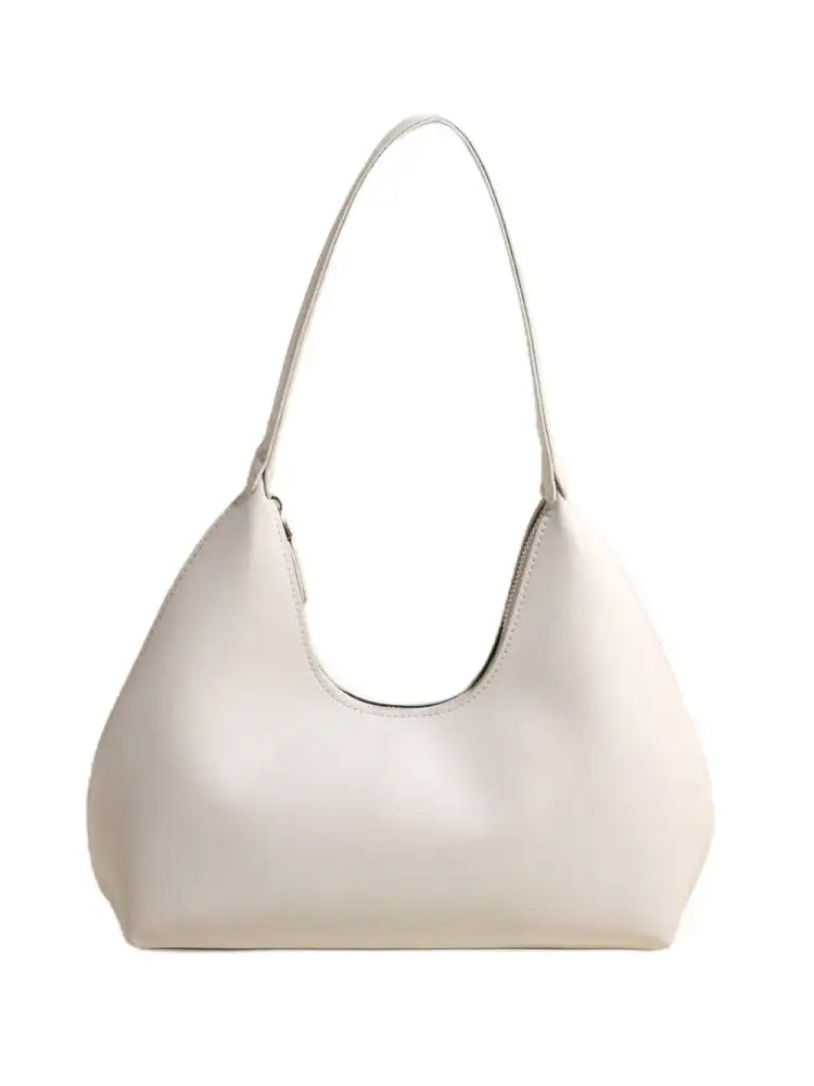 PU Leather Shoulder Bag with Zip