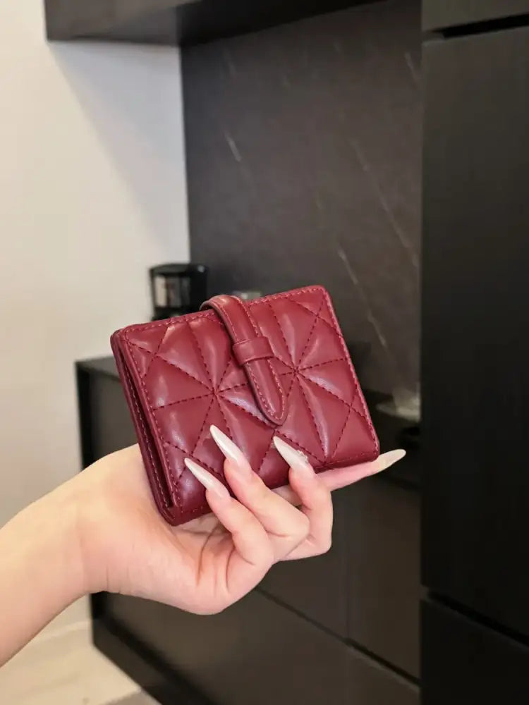 PU Leather Solid Color Card Case