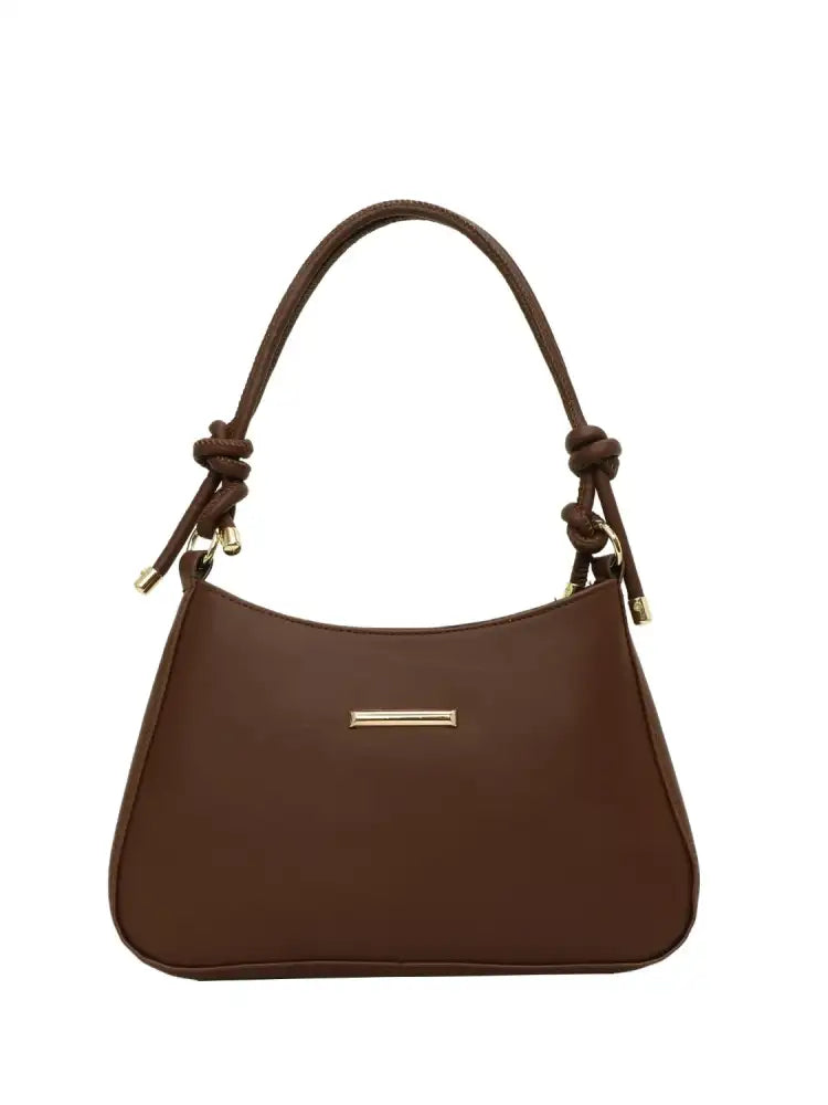 PU Leather Solid Color Shoulder Bag