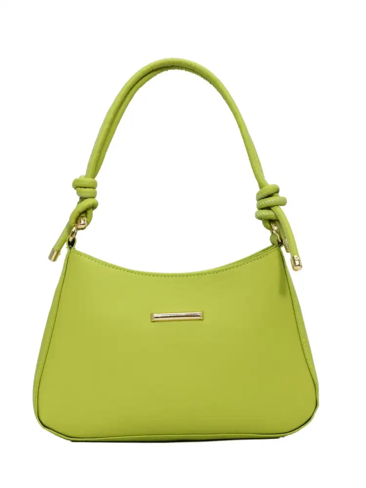 PU Leather Solid Color Shoulder Bag