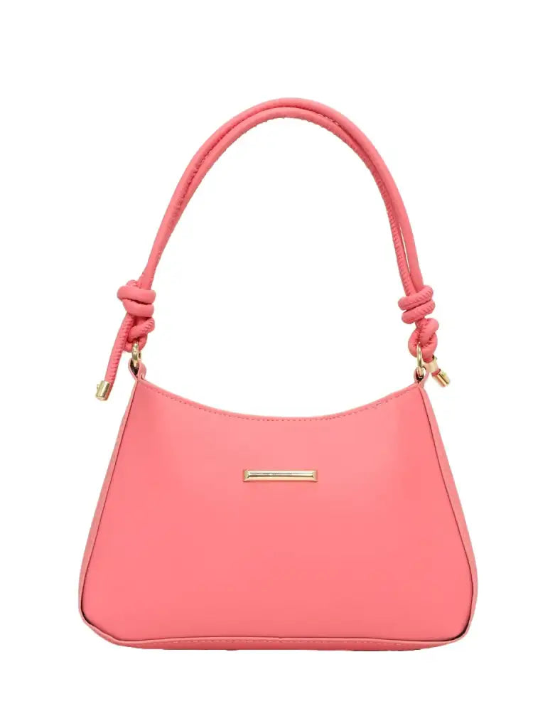 PU Leather Solid Color Shoulder Bag