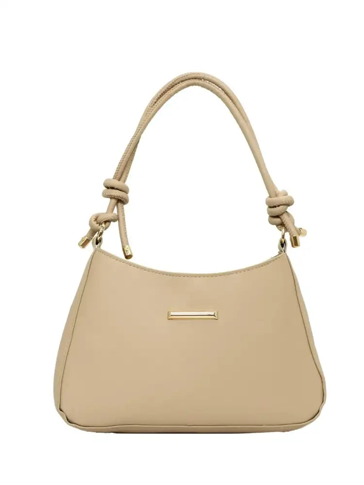 PU Leather Solid Color Shoulder Bag