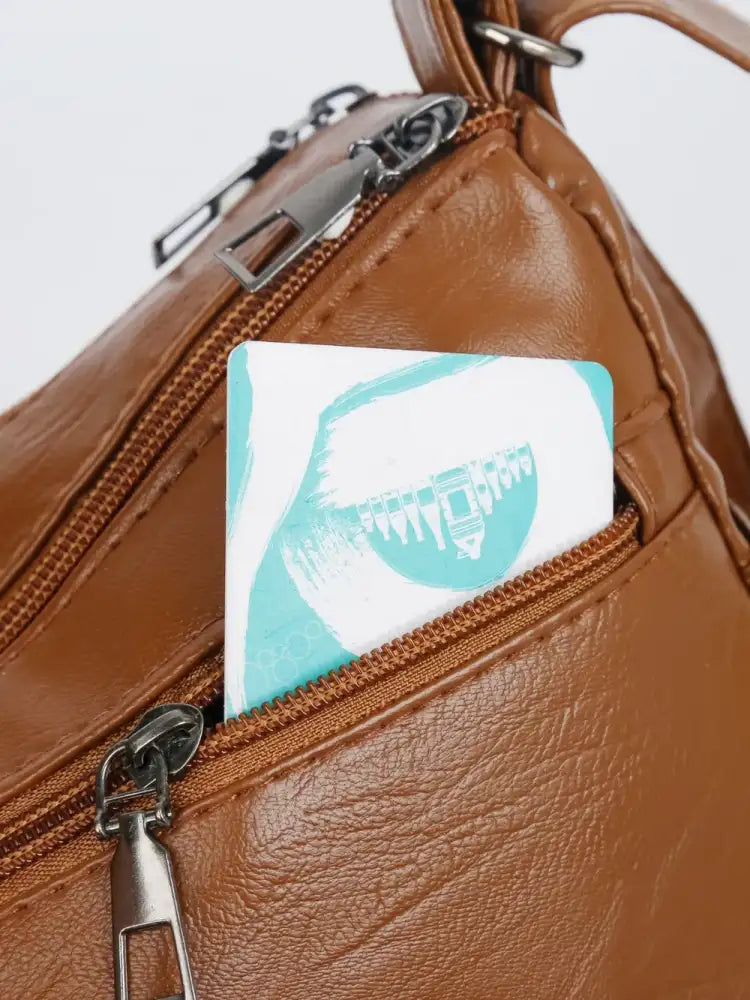 PU Multi-Compartment Crossbody Bag