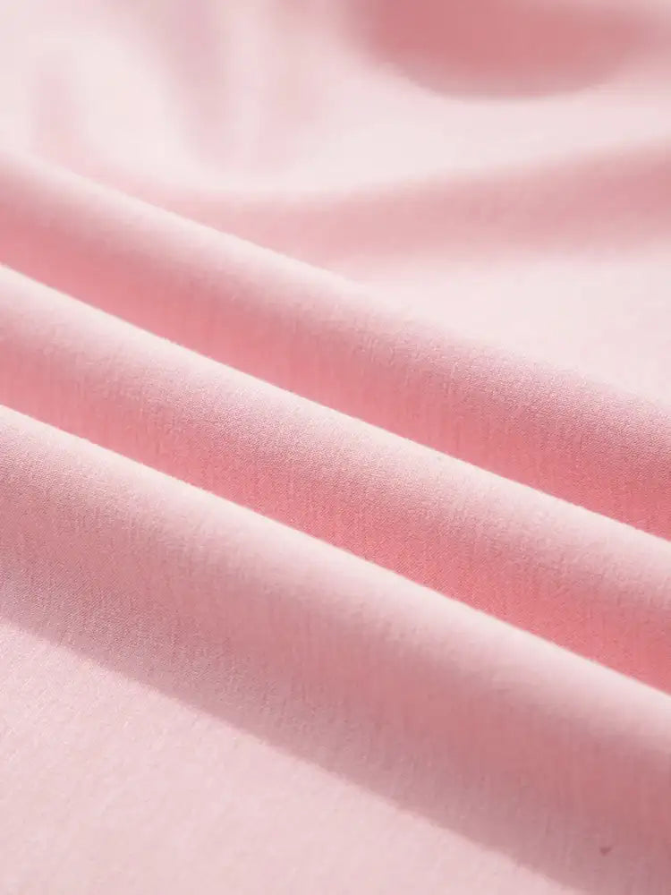 Puff Sleeve Pearl Embellished Scallop Trim Top and Skort Set