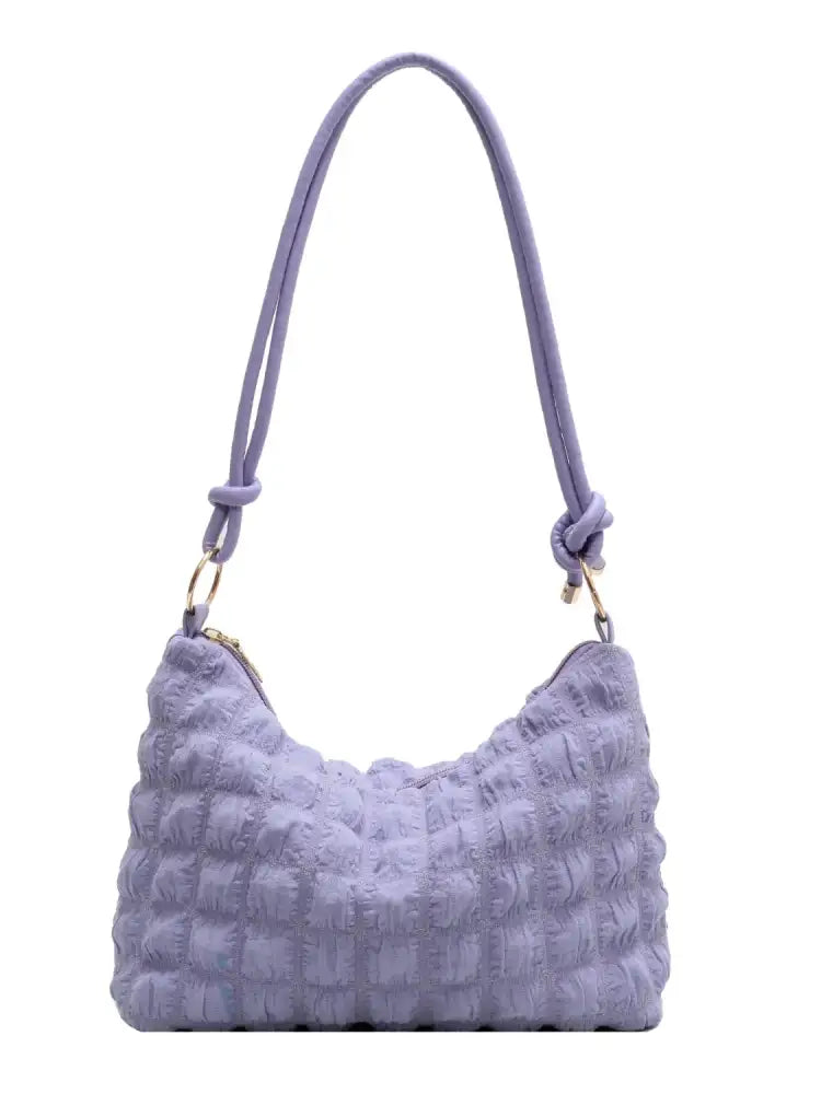 Quilted Bubble Textured Shoulder Bag