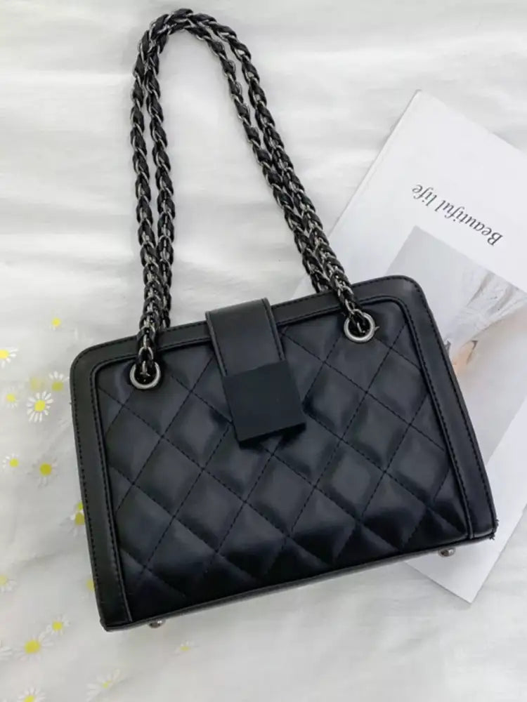 Quilted Chain Strap Shoulder Bag