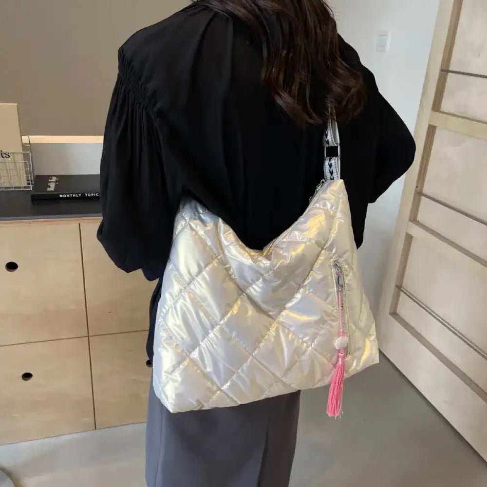 Quilted Nylon Travel Bag