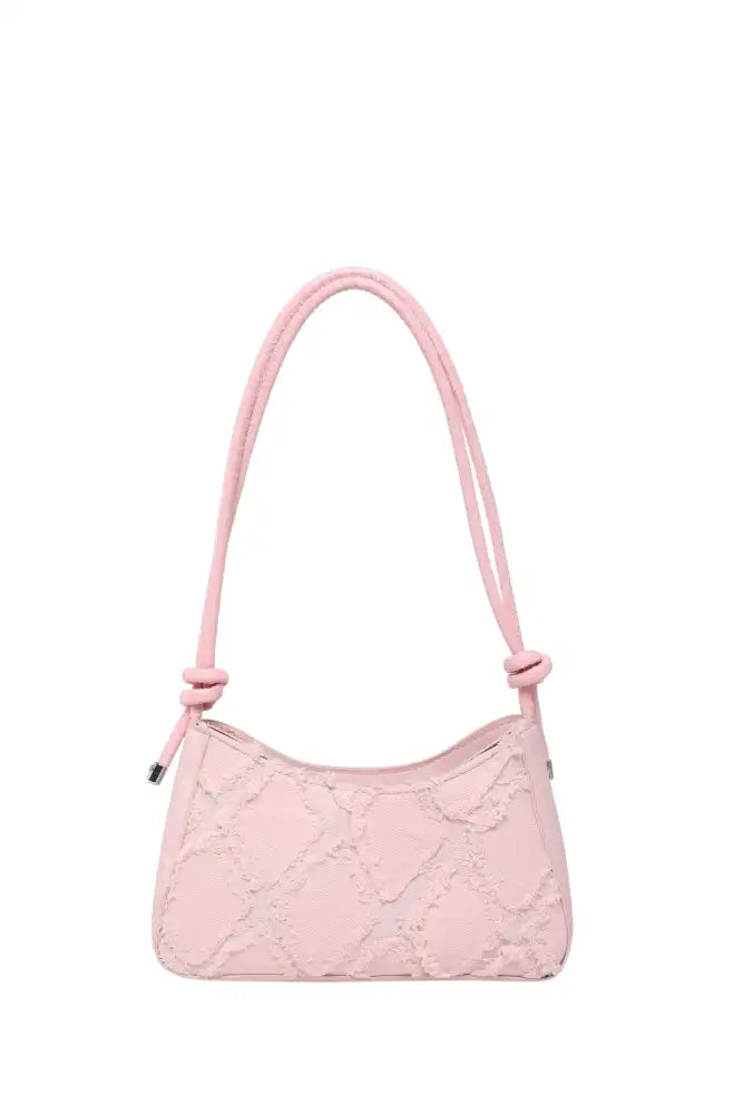 Raw Hem Shoulder Bag