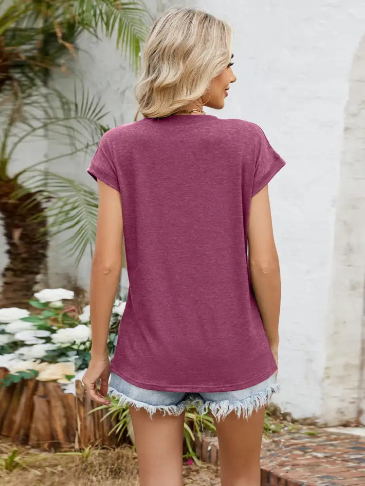 Relaxed Fit V-Neck T-Shirt