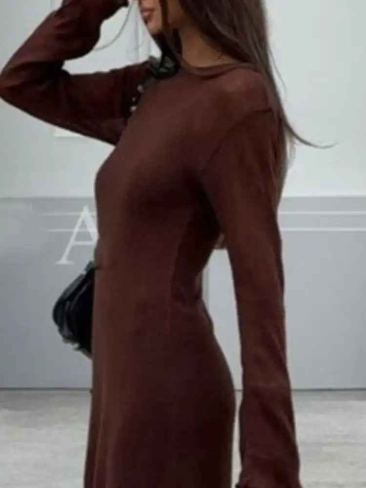 Ribbed Knit Cami Dress and Cover Up Sweater Set