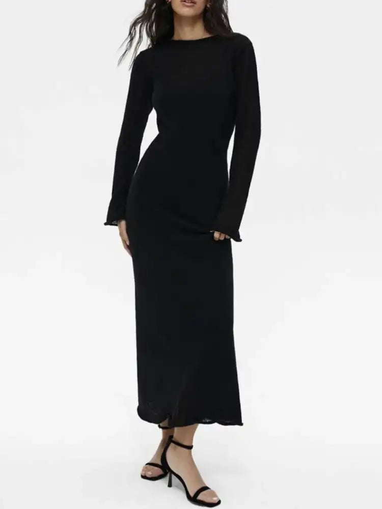 Ribbed Knit Cami Dress and Cover Up Sweater Set