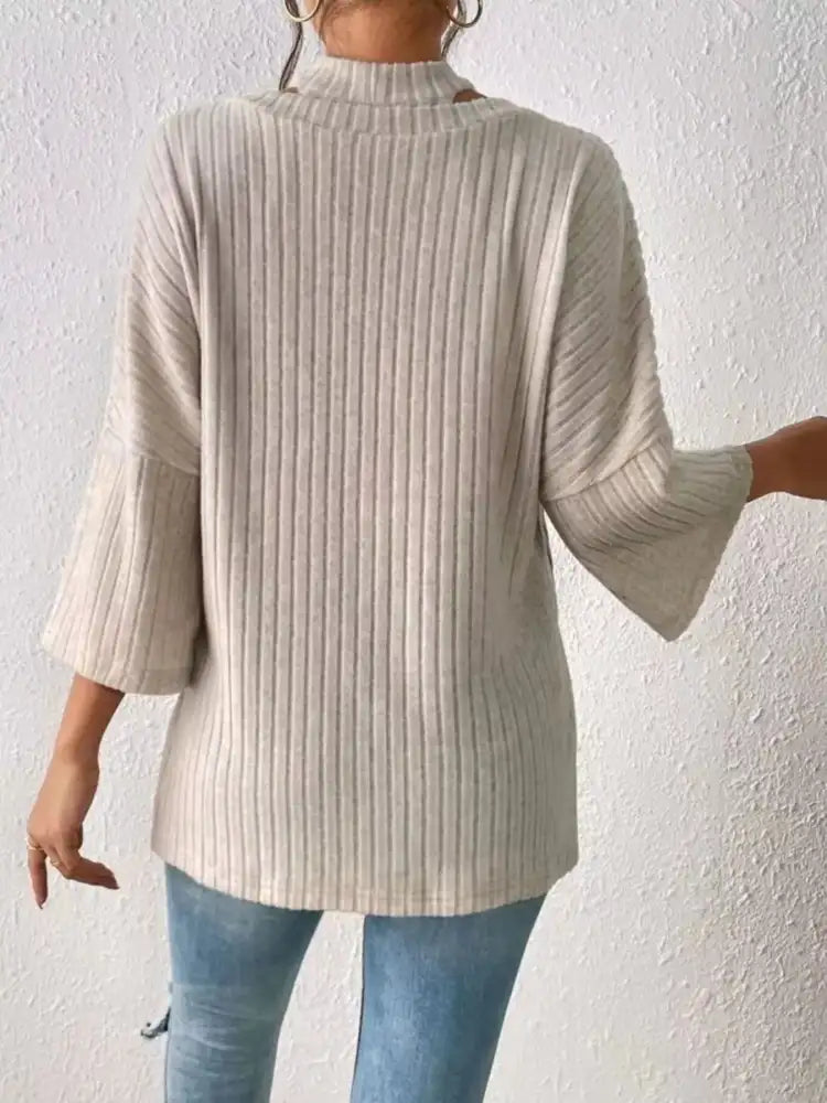 Ribbed Knit Tank & Long Sleeve Top Set