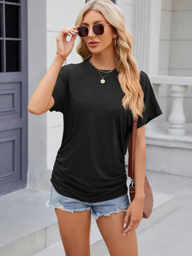 Round Neck Short Sleeve T-Shirt