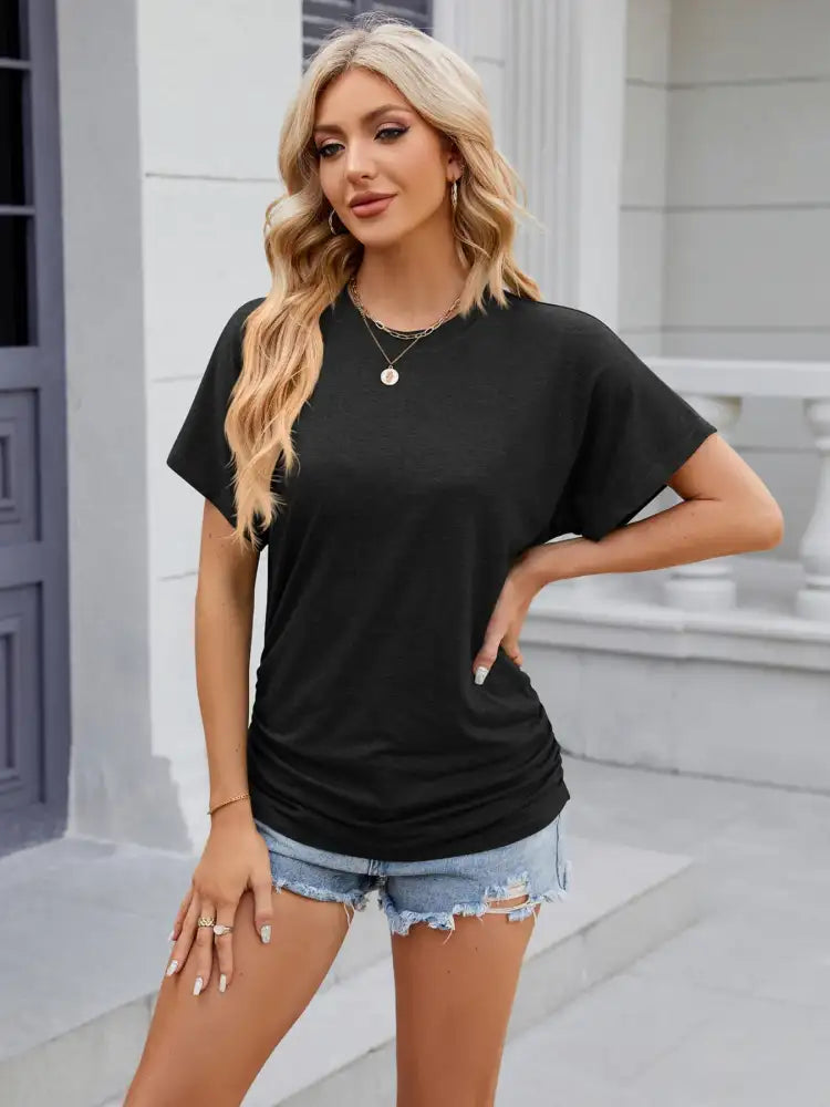 Round Neck Short Sleeve T-Shirt