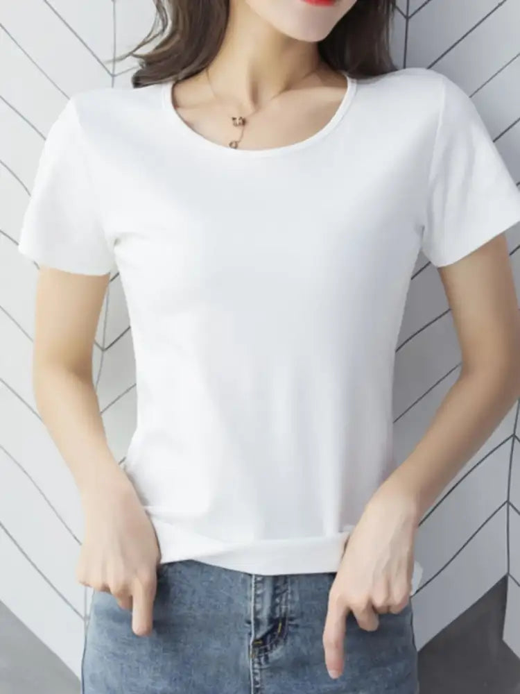 Round Neck Short Sleeve T-Shirt