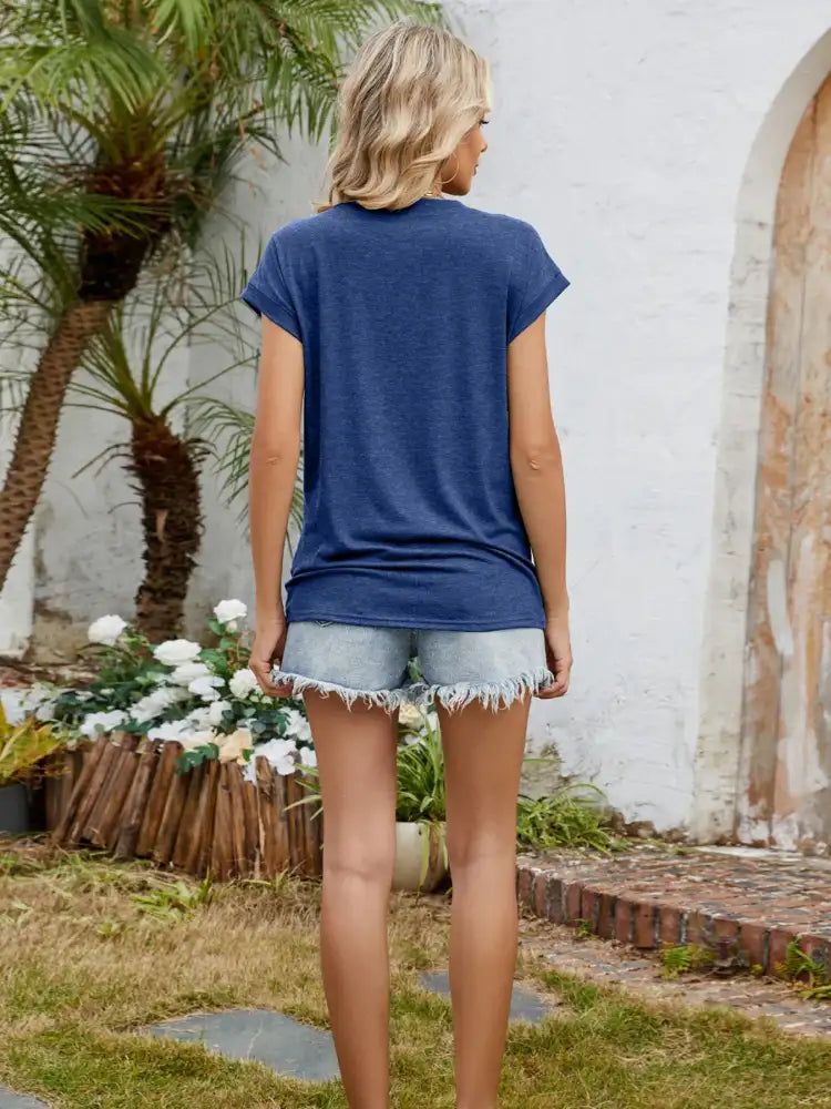 Round Neck Short Sleeve T-Shirt