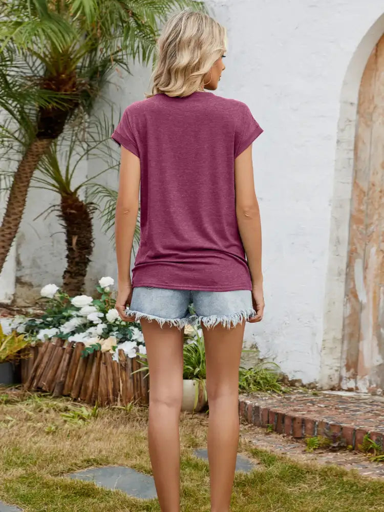 Round Neck Short Sleeve T-Shirt