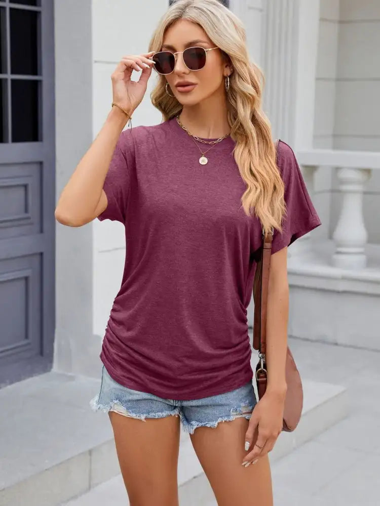 Round Neck Short Sleeve T-Shirt