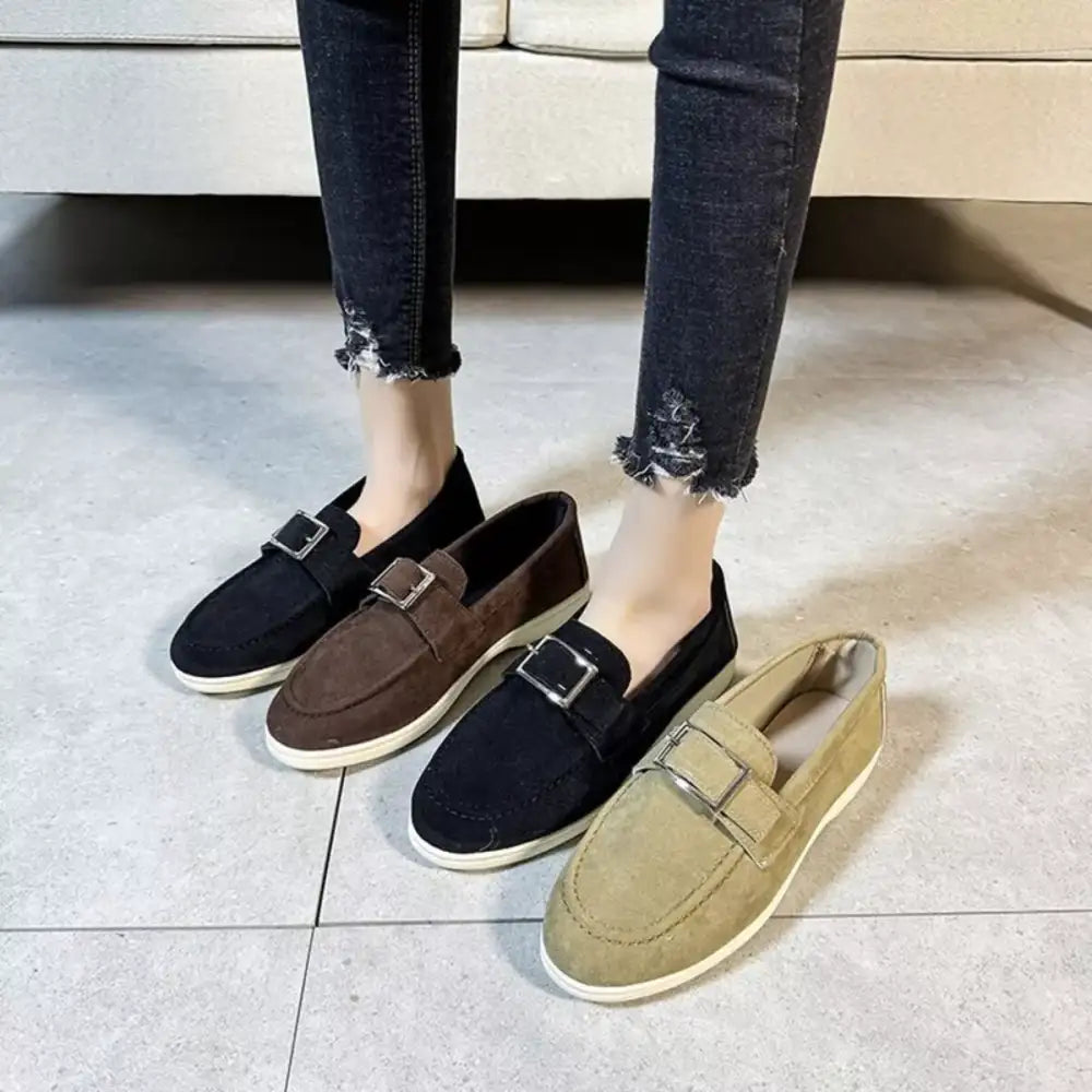 Round Toe Flats Slip-Ons