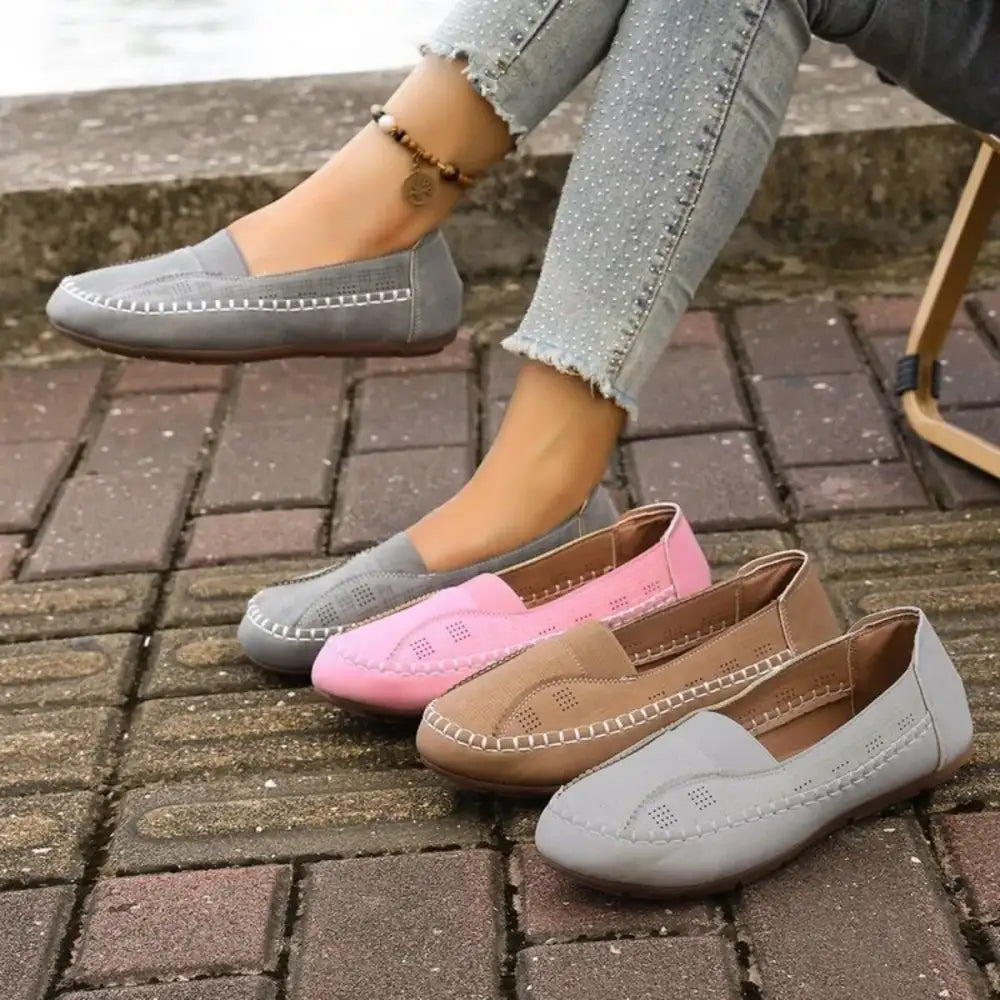 Round Toe Flats Slip-Ons