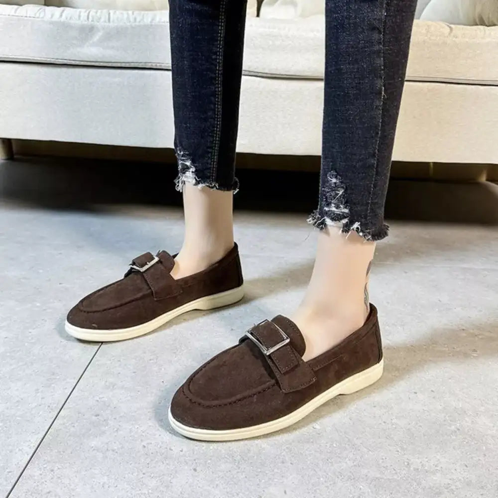 Round Toe Flats Slip-Ons