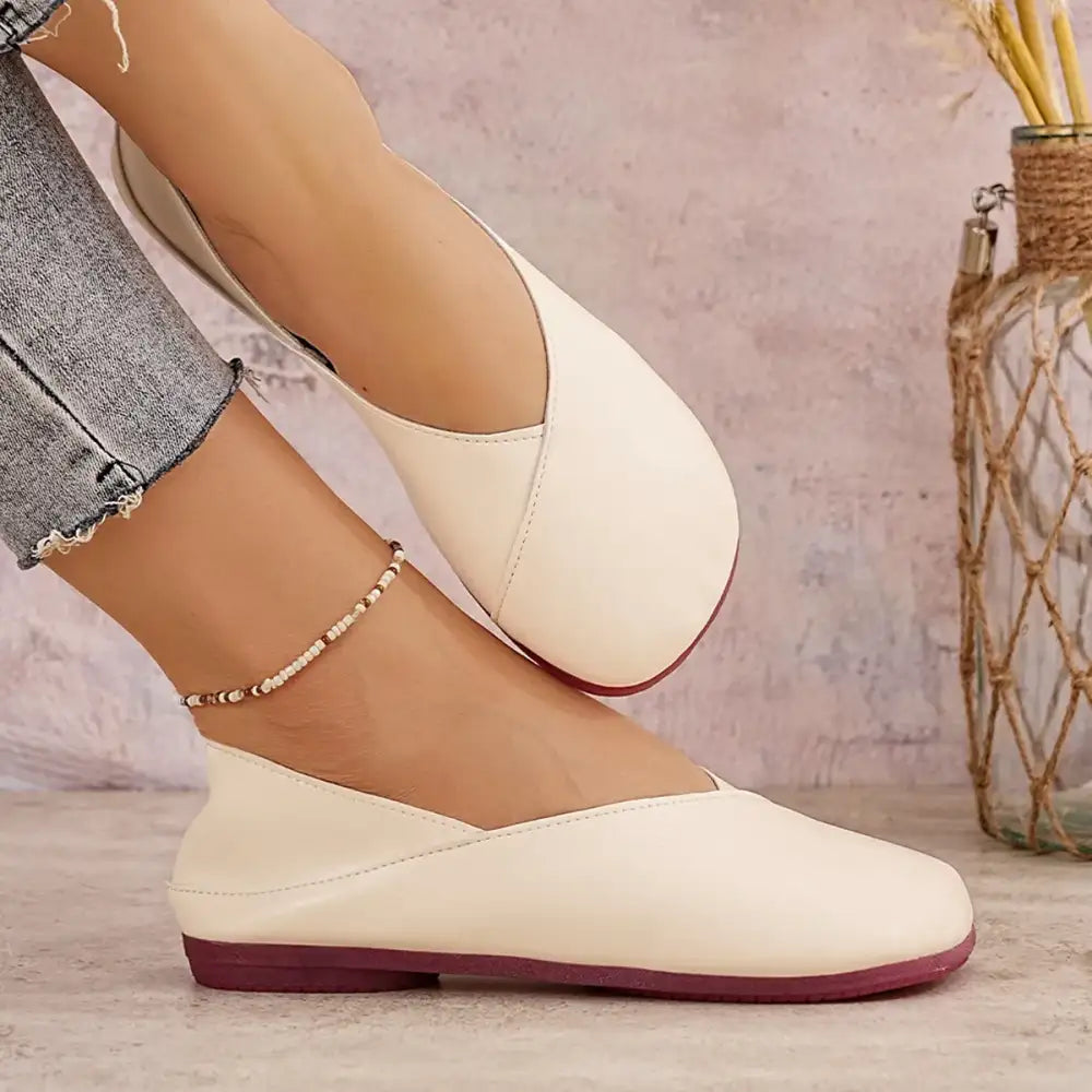 Round Toe Flats Slip-Ons