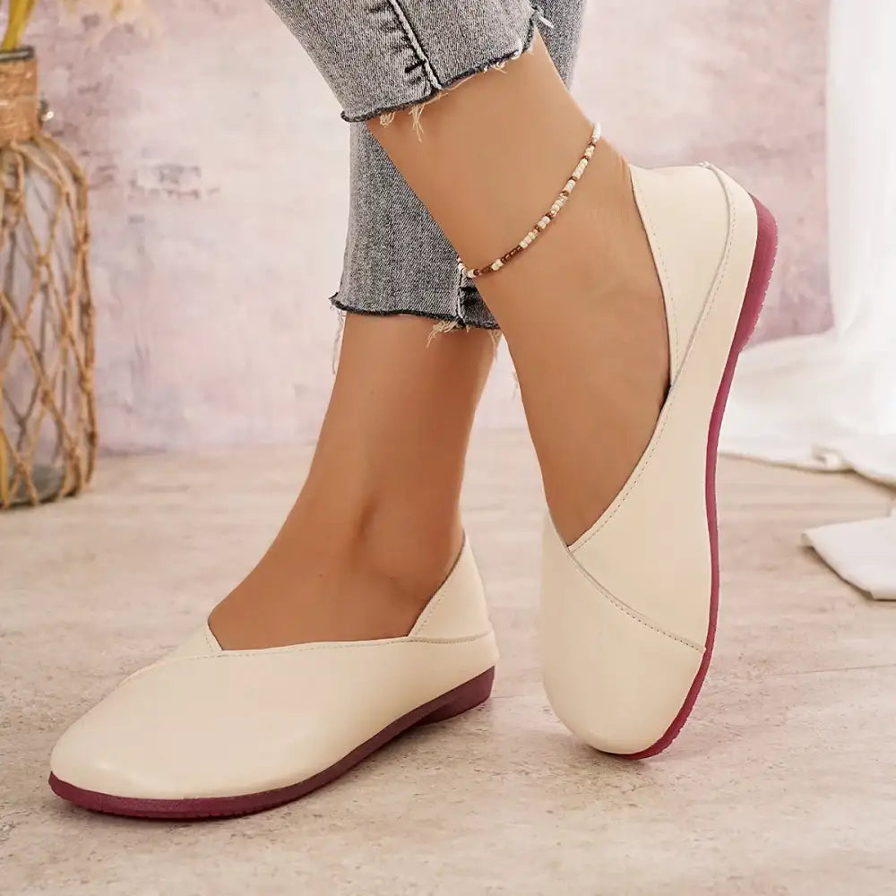 Round Toe Flats Slip-Ons