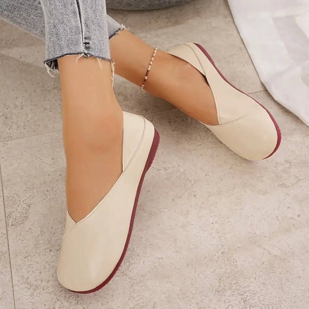 Round Toe Flats Slip-Ons