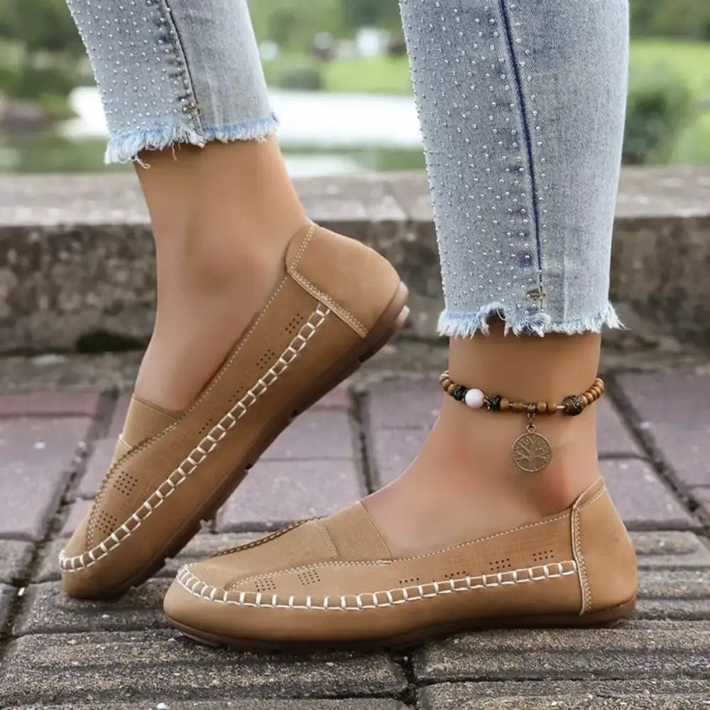 Round Toe Flats Slip-Ons