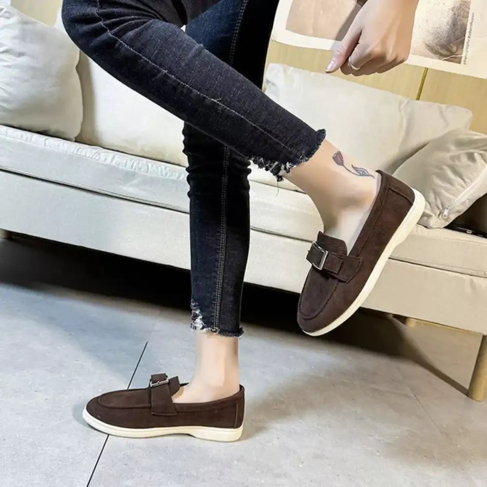 Round Toe Flats Slip-Ons