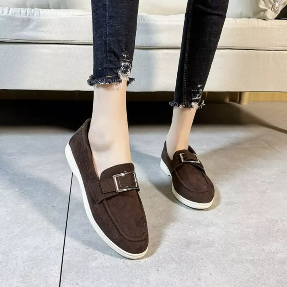 Round Toe Flats Slip-Ons