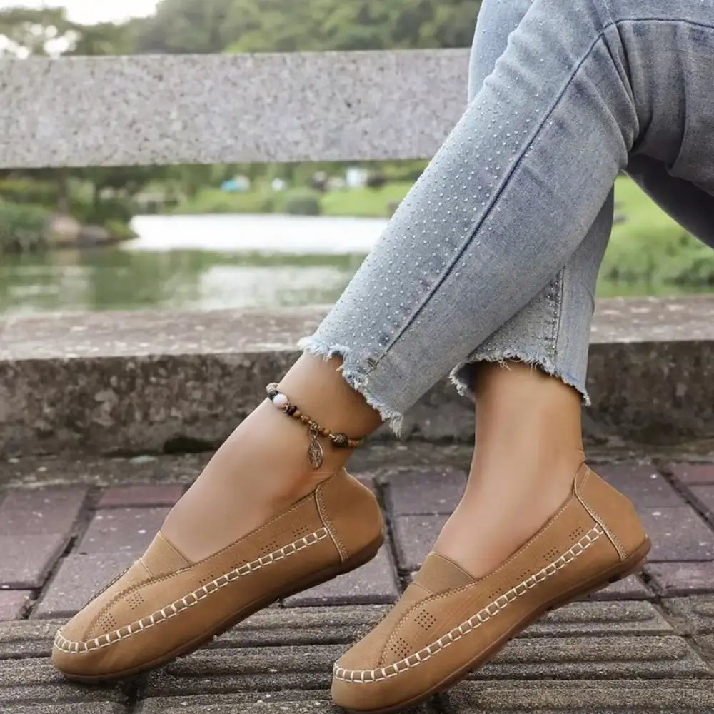 Round Toe Flats Slip-Ons