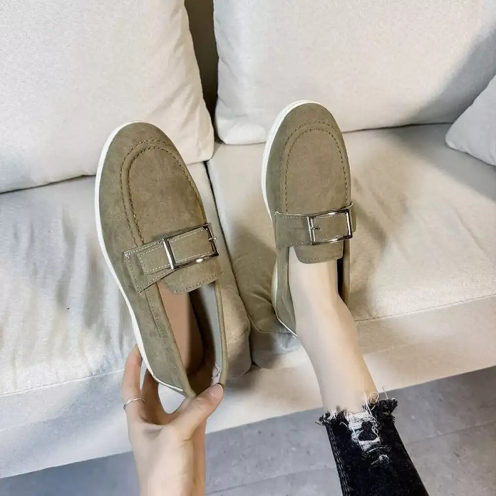 Round Toe Flats Slip-Ons