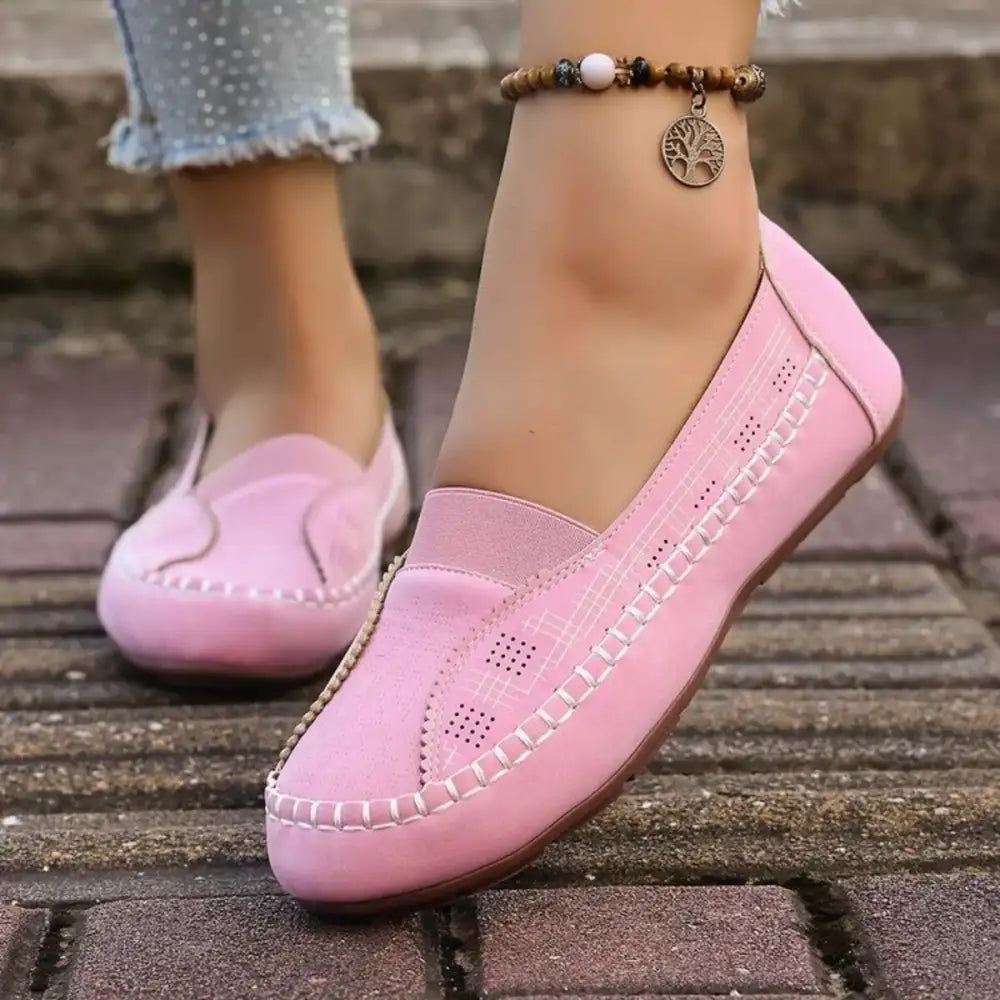 Round Toe Flats Slip-Ons