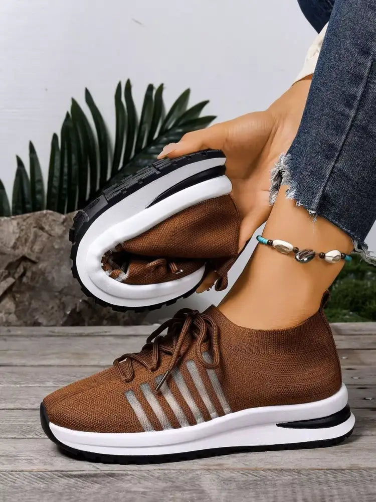 Round Toe Lace Up Athletic