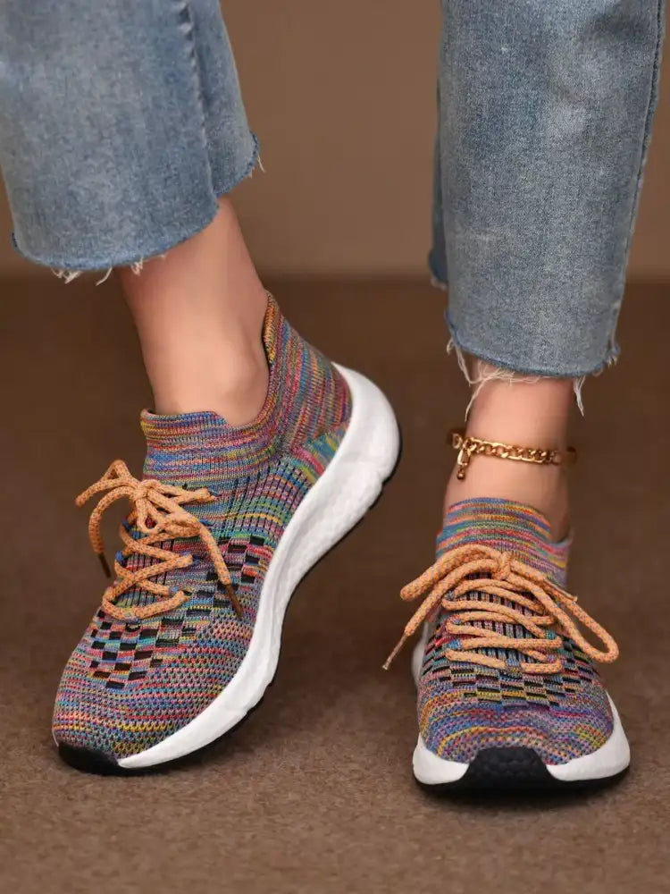 Round Toe Lace Up Athletic