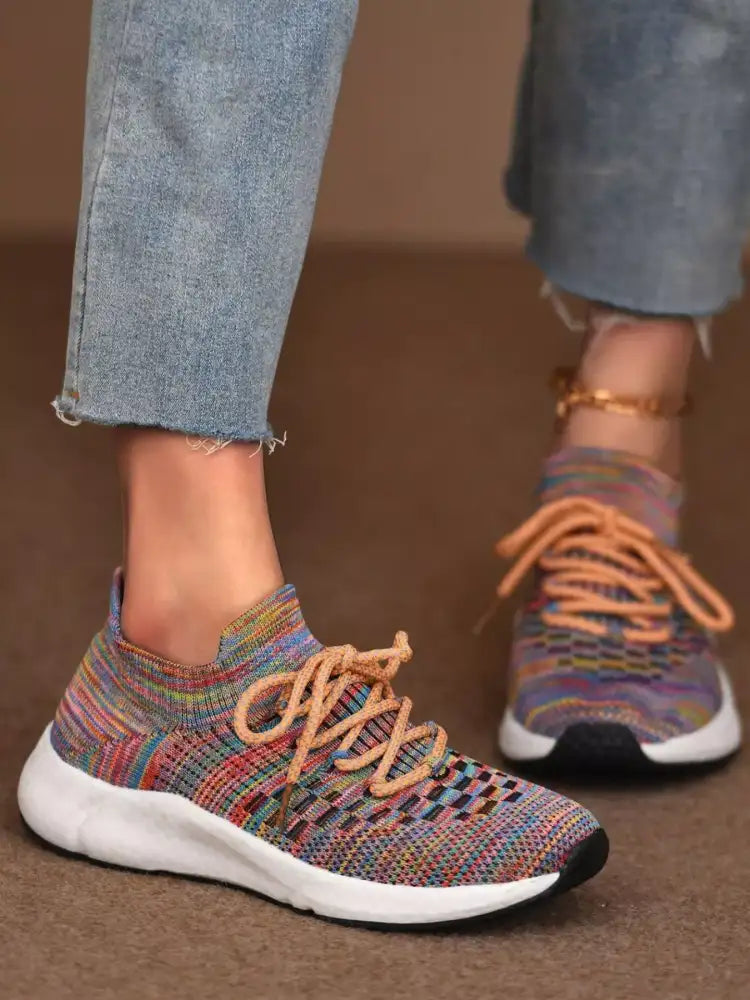 Round Toe Lace Up Athletic