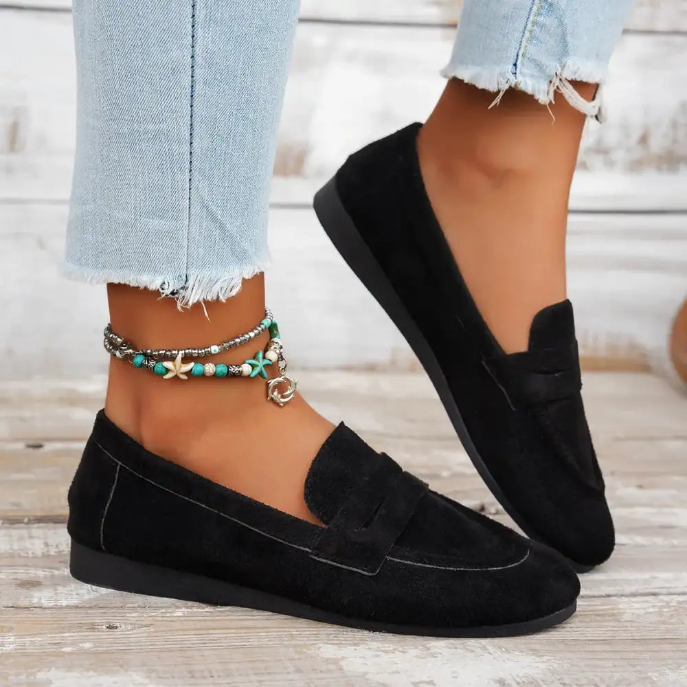 Round Toe Slip-Ons