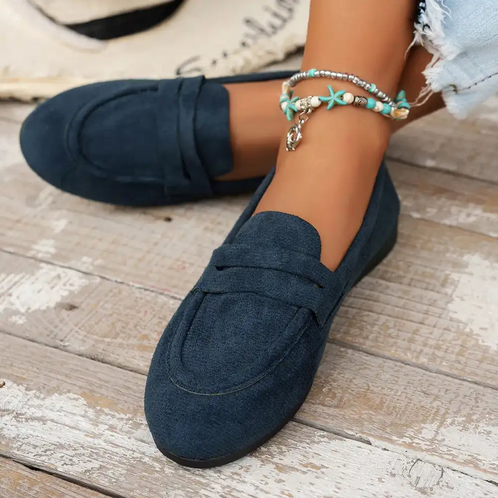 Round Toe Slip-Ons