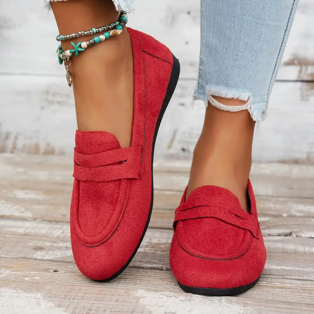 Round Toe Slip-Ons
