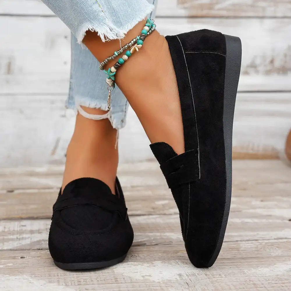 Round Toe Slip-Ons