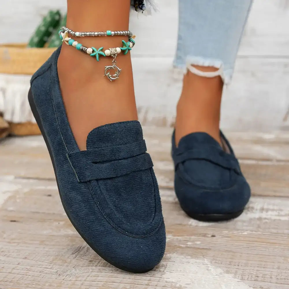 Round Toe Slip-Ons