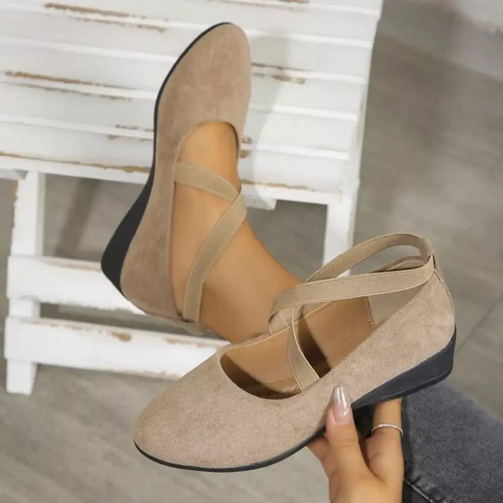 Round Toe Wedge Loafers