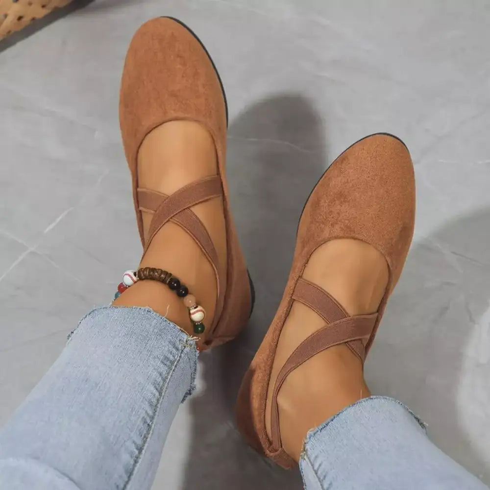 Round Toe Wedge Loafers