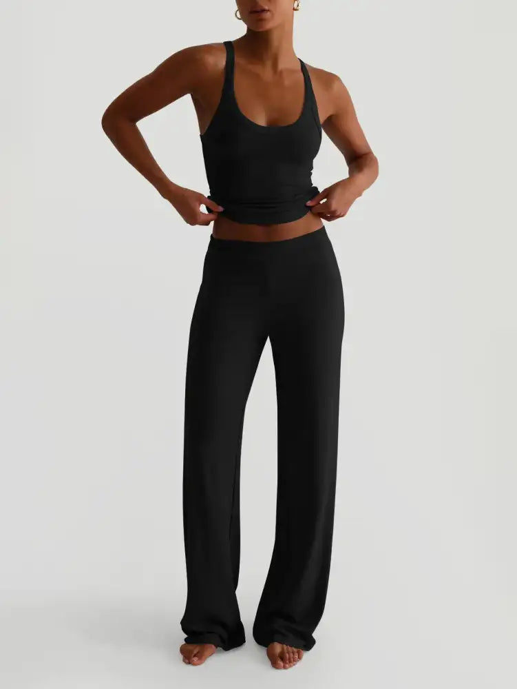 Scoop Neck Cami and Pants Set